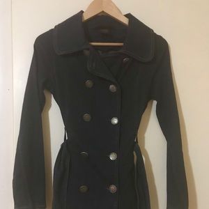 Dark blue jean jacket made by Joujou